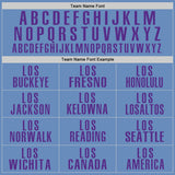 Custom Light Blue Purple Performance Golf Polo Shirt