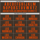 Custom Brown Orange Performance Golf Polo Shirt