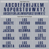 Custom Gray Navy Performance Golf Polo Shirt