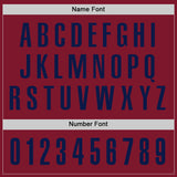 Custom Crimson Navy-Yellow Performance Golf Polo Shirt