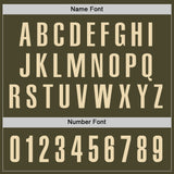 Custom Olive Cream Performance Salute To Service Golf Polo Shirt