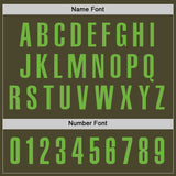 Custom Olive Neon Green Performance Salute To Service Golf Polo Shirt