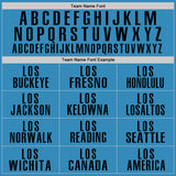 Custom Panther Blue Black Performance Golf Polo Shirt