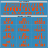 Custom Panther Blue Orange Performance Golf Polo Shirt