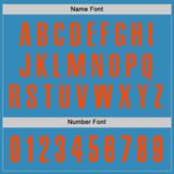 Custom Panther Blue Orange Performance Golf Polo Shirt