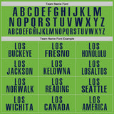 Custom Neon Green Navy Performance Golf Polo Shirt