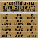 Custom Old Gold Black Performance Golf Polo Shirt