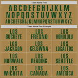 Custom Old Gold Green Performance Golf Polo Shirt