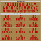 Custom Old Gold Red Performance Golf Polo Shirt