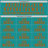 Custom Aqua Texas Orange Performance Golf Polo Shirt