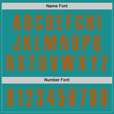 Custom Aqua Texas Orange Performance Golf Polo Shirt