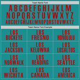 Custom Aqua Red Performance Golf Polo Shirt