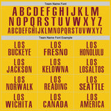 Custom Yellow Crimson Performance Golf Polo Shirt