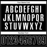 Custom Black White Performance Vapor Golf Polo Shirt