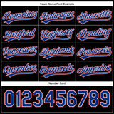 Custom Black Royal-Red Performance Vapor Golf Polo Shirt