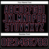 Custom Black Black Light Blue-Red Performance Vapor Golf Polo Shirt