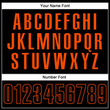 Custom Black Black-Orange Performance Vapor Golf Polo Shirt