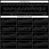 Custom Black Black-Steel Gray Performance Vapor Golf Polo Shirt