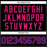 Custom Black Purple-Hot Pink Performance Vapor Golf Polo Shirt