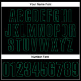 Custom Black Black-Kelly Green Performance Vapor Golf Polo Shirt