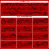 Custom Red Red-Black Performance Vapor Golf Polo Shirt