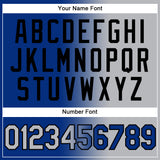 Custom Stitched Royal Gray-Black Gradient Fashion Sports Pullover Sweatshirt Hoodie