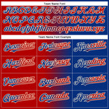 Custom Royal Red-Cream Authentic Gradient Fashion Baseball Jersey