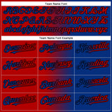 Custom Royal Red-Black Authentic Gradient Fashion Baseball Jersey