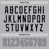 Custom Gray Gray-Black Hockey Jersey