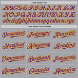 Custom Gray Purple Pinstripe Purple-Gold Authentic Baseball Jersey