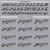 Custom Gray Black-White Authentic Baseball Jersey