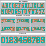 Custom Stitched Gray Aqua-Orange Football Pullover Sweatshirt Hoodie
