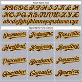 Custom Gray Brown-Gold Authentic Baseball Jersey