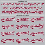 Custom Gray Maroon-White Authentic Throwback Baseball Jersey