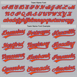 Custom Gray Purple-Orange Authentic Throwback Baseball Jersey
