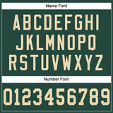 Custom Green Cream Mesh Authentic Football Jersey