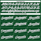 Custom Green Gray-White Authentic Sleeveless Baseball Jersey