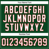 Custom Green White-Red Authentic Sleeveless Baseball Jersey