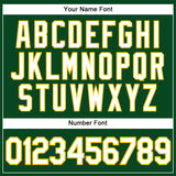 Custom Green White-Gold Authentic Sleeveless Baseball Jersey