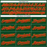 Custom Green Red-Gold Authentic Sleeveless Baseball Jersey