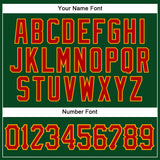 Custom Green Red-Gold Authentic Sleeveless Baseball Jersey