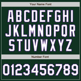 Custom Green White-Purple Authentic Baseball Jersey