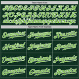 Custom Green Neon Green-White Authentic Baseball Jersey