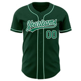 Custom Green Kelly Green-White Authentic Baseball Jersey