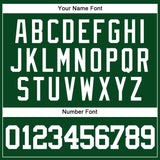 Custom Green White Authentic Baseball Jersey