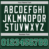 Custom Hunter Green Kelly Green-White Authentic Throwback Basketball Jersey