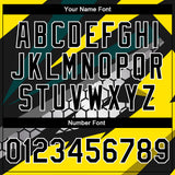 Custom Gold Black-Old Gold 3D Pattern Design Bomber Full-Snap Varsity Letterman Jacket