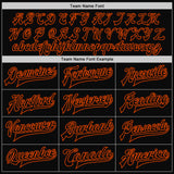 Custom White Black-Orange Bomber Full-Snap Varsity Letterman Split Fashion Jacket
