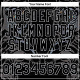 Custom Black Gray Tiger 3D Pattern Design Bomber Full-Snap Varsity Letterman Jacket