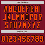 Custom Crimson Orange-Black Bomber Full-Snap Varsity Letterman Jacket